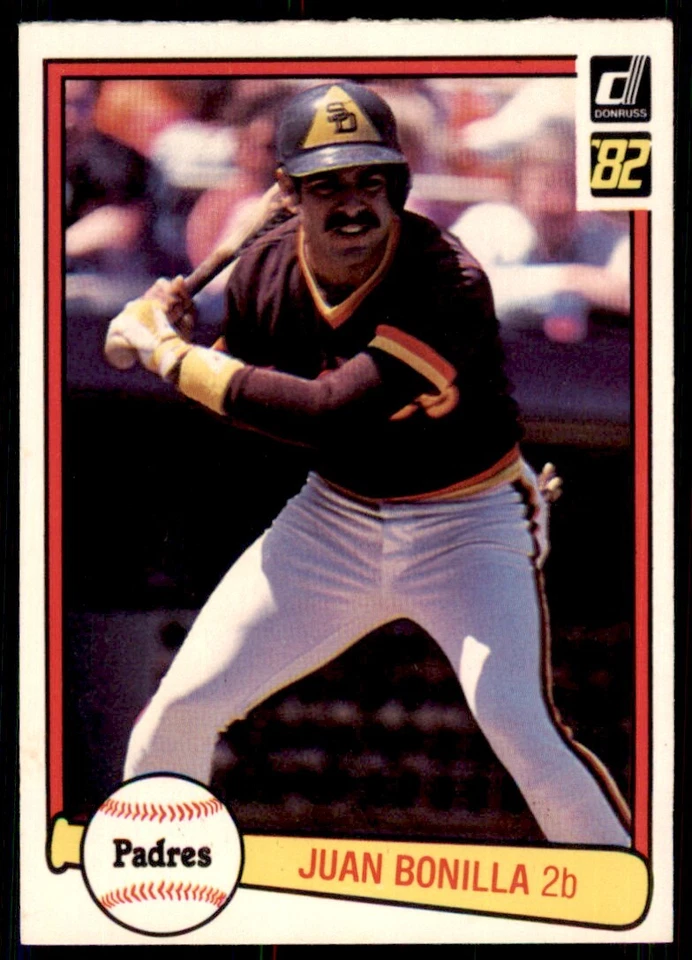 1982 DONRUSS JUAN BONILLA ROOKIE . SAN DIEGO PADRES #220 - Image 1 of 2