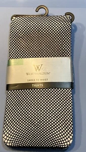 Worthington Fish Net Tights Black Women’s Size 3/4 - Picture 1 of 4