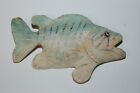 Vintage Custom Carved Folk Art Fish Pin by Dan Bruner - Right Facing