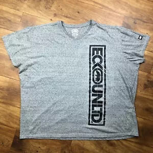 Camiseta Ecko Unltd Hombre Talla 5XL Gris Negra Estampado *DEFECTO *LEER - Imagen 1 de 8