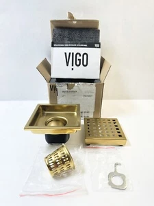 Vigo Shower Drain 2-1/4" Connection Pattern Grate Shower Floor Drain | VG07004MG - Picture 1 of 5