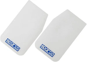 4 x weiße Sparco Logo Rallye-Stil Auto Außen Styling Kotflügel - universelle Passform - Bild 1 von 2