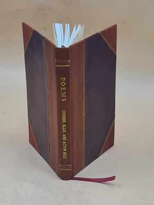Poems / By Currer Ellis And Acton Bell. 1846 By Bronte? Charlotte [Leather Bound Foto 1 de 4