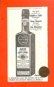 ANTILLES / RHUM DES PLANTATIONS SAINT-JAMES / PUBLICITÉ ADVERTISING 1901 - Bild 1 von 1