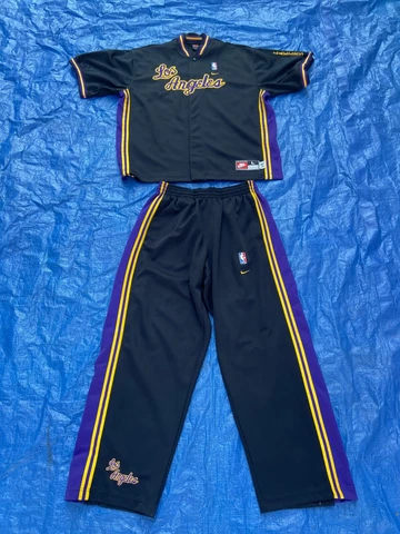 Nike Team Los Angeles Lakers Warm-up Suit 61(Jersey/Shirt & Pants Size L Cover