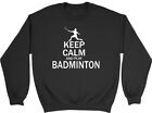 Keep Calm and Play Badminton Dziecięcy Sweter dziecięcy Bluza Chłopcy Dziewczęta