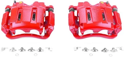 Pinzas delanteras Power Stop S5022 rojas de alta temperatura para Ford F-250 F-350 Super Duty Foto 1 de 2