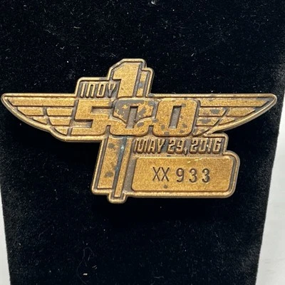 Indy 500 100th Indianapolis 500 Bronze Pit Badge May 29 2016 - Image 1 of 3