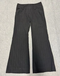 Vtg Y2K Alice + Olivia Size 2 Striped Flare Pants Bell Bottoms Retro Style NYC - Picture 1 of 8