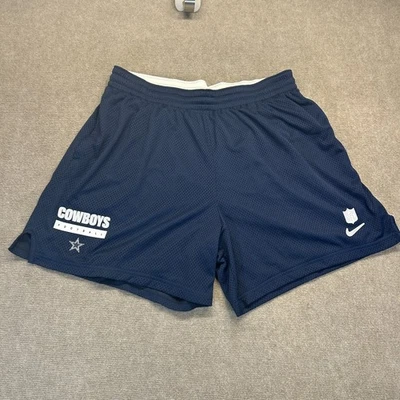 Мужские спортивные шорты Dallas Cowboys Nike 2XL темно-синие с сеткой для тренажерного зала NFL Swoosh 6 дюймов - Изображение 1 из 4