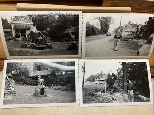 Agosto 1953 Fotografie Rip Van Winkle Park Cabins New York Tourist B47 - Foto 1 di 7