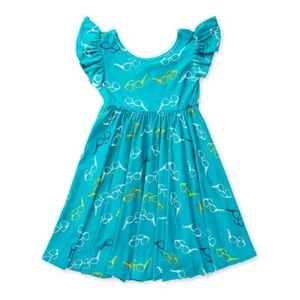 NWT Girls 5/6 Twirly Dress, DotDotSmile Empire Twirl Dress, Spectacles, Glasses - Picture 1 of 1