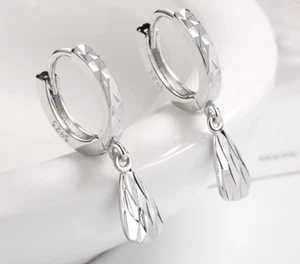 Damen Ohrringe Klapp-Creolen Perle Seestern 925 Silber Ohrschmuck Silber - Bild 1 von 9