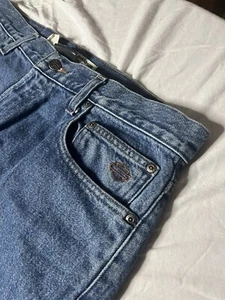 •Harley Davidson• Motorcycle Denim Jeans Mens 36X30 Logo Straight Leg  - Picture 1 of 7