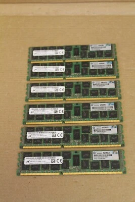 96GB 6x HP / Micron 16GB 2Rx4 PC3-14900R-13-13 PN: 712383-081 Server RAM DDR3 - Bild 1 von 4