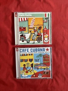 Various Artists : Cafe Cubana / Cafe Italia - Italian Cafe and Cuban Bars Music - Picture 1 of 3