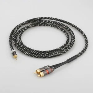 Preffair 3.5mm RCA Cable Male RCA to AUX Cable 99.99% 4N-OFC to Stereo Cable - Picture 1 of 5