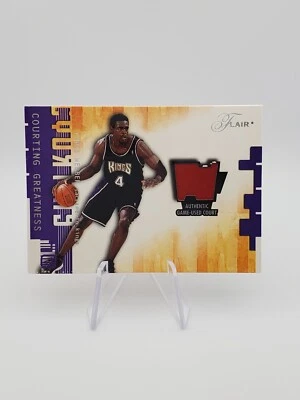 2001-02 Fleer Flair Courting Greatness Juegos Usado Corte Chris Weber Foto 1 de 2