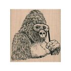 NEW Banksy Gorilla With Mask RUBBER STAMP, Banksy Stamp, Gorilla Stamp, Mask