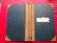 VINTAGE W.C. PENFOLD SUEDE LEATHER BOUND ACCOUNTING BOOK-33X22CMS -FREE POSTAGE