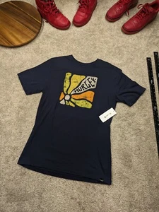 Hurley Mens Shirt Extra Large Crew Neck Navy Blue Surf Soft Cotton NWT $27.95 - Picture 1 of 8