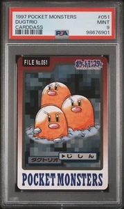 PSA 9 Dugtrio No.051 Pocket Monsters Carddass Bandai 1997 Pokémon Japonés  - Imagen 1 de 2