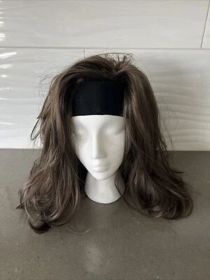 Lydell Synthetic Hair Headband Wig Medium Ash Brown | New W/ Fast Ship! MM - Image 1 of 4
