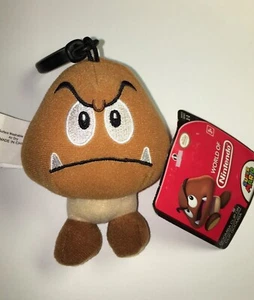 GOOMBA SUPER MARIO NINTENDO 4 inch PLUSH CLIP ON New Keychain - Bild 1 von 2