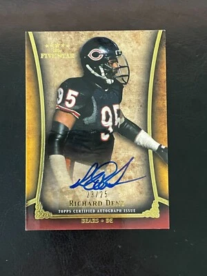 2011 Topps Five Star Richard Dent Red Border On Card Auto Autograph /25 SSP HOF - Image 1 of 2