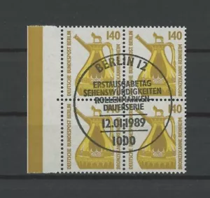 BERLINO SERIE PERMANENTE 832 SWK BLOCCO 4 pezzi Mi 28.- + m1630 - Foto 1 di 1