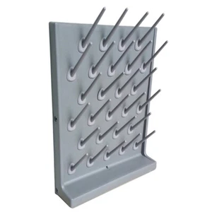2Rack PP Draining Peg Board Removable Peg Lab Wall Mount 27 Pegs Draining Tools - Picture 1 of 7