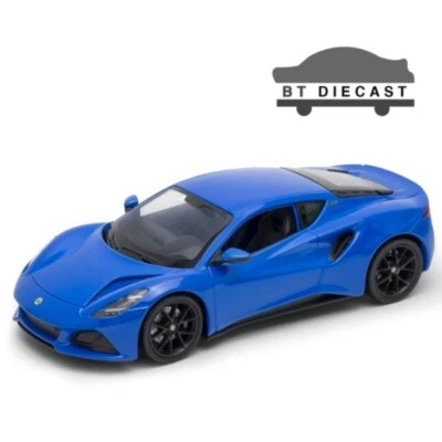 WELLY LOTUS EMIRA 1/24 DIECAST MODEL CAR BLUE METALLIC 24115 - Image 1 of 2