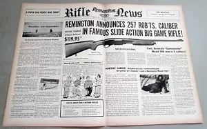 Remington modelo 760 ADL 1954 rifle original pliegue central anuncio impreso - Imagen 1 de 1