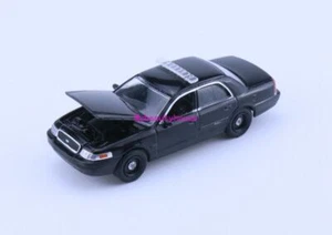 Greenlight 1:64 Black Crown Victoria CV Police Model Diecast Metal Car - Picture 1 of 6