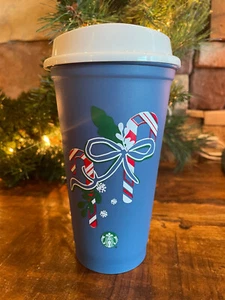 Starbucks 2021 Color Changing Christmas 16oz Kunststoff Tumbler mit Deckel NEU - Bild 1 von 3