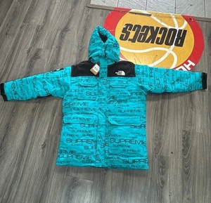 Supreme The North Face Coldworks 700 Fill Down Parka Jacket Blue Size Large FW21 - Picture 1 of 11