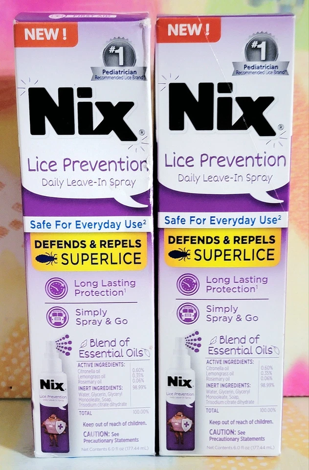 Lote de 2 Nix Lice Prevention Daily Leave-In Spray Expira: 30/11/25  - Imagem 1 de 1