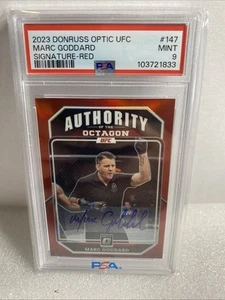 2023 Optic UFC Marc Goddard Signature Red /99 PSA 9 - Picture 1 of 2