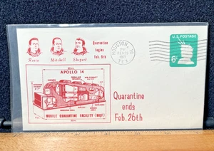 Apollo 14 Quarantäne beginnt Houston TX 26. Februar 1971 Event Cover - Bild 1 von 6