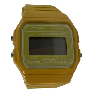 Casio F-91WC-9AEF RARE Gelb Edelstahl Unisex Wasserdicht Uhr Gebraucht - Bild 1 von 5