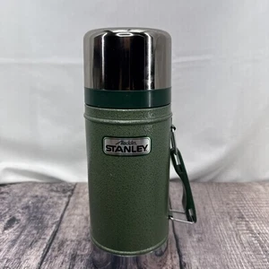 Vintage Aladdin Stanley Green 24 Oz Wide Mouth Thermos A-1350B Missing Lid - Picture 1 of 10