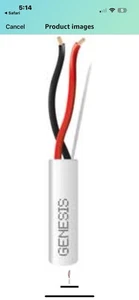 Genesis 31145512 18g 2c Cavo Plenum 500 Scatola Bianco - Foto 1 di 2
