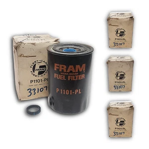 FRAM FUEL FILTERS P1101-PL (LOT OF 4) 12-15 GPM 3.663" OD 4.354" HEIGHT 295 PSI - Picture 1 of 5