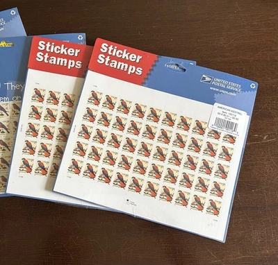 American Kestrel- Pane Sheet of 50 – 1 Cent USPS Stamps - Sealed - Image 1 of 2