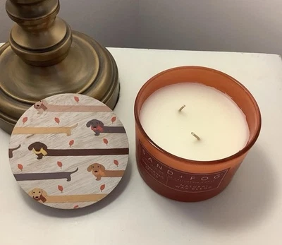 🍂Vela Dachshund arena + patas con hojas, especias a fuego lento perfumadas, NUEVA 🍂 Foto 1 de 4