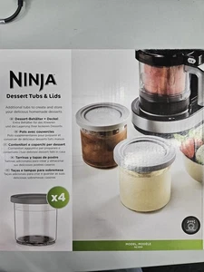Ninja XSK4PINTEUUK Dessert-Behälter 4 Stück für Eismaschine NC300 - Bild 1 von 1