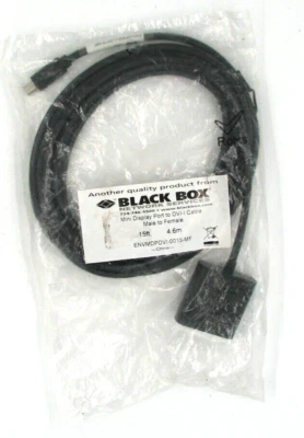Black Box Mini DisplayPort to DVI-I Cable Male to Female 15-ft. - Image 1 of 2