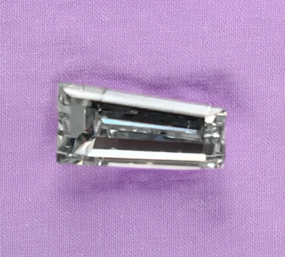 GIA Certified Tapered Baguette .22 CT SI1 D Natural Earth Mined Diamond - Image 1 of 4