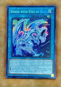 Yugioh Vision With Eyes Of Blue Secret Rare 1st Edition NM MP23 - Picture 1 of 1