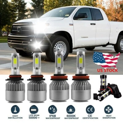 Para Toyota Tundra 2007-13 Combo H11 9005 9145 Faro LED + Luz Antiniebla 6x Bombillas Foto 1 de 4